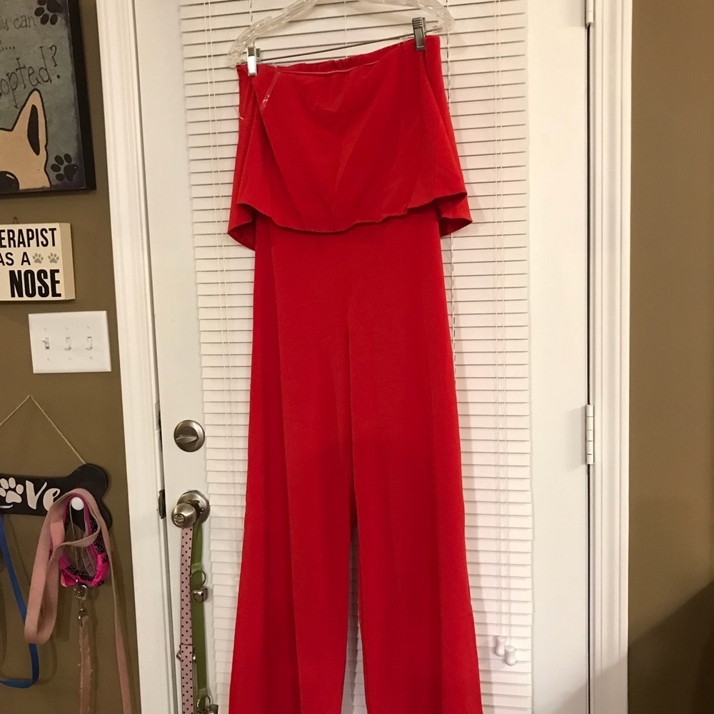 Red jumpsuit